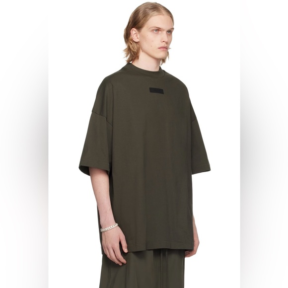 EUC Men’s Size X-large Fear Of God Essentials Crew-neck Cotton Tee In Ink Color - Picture 6 of 16